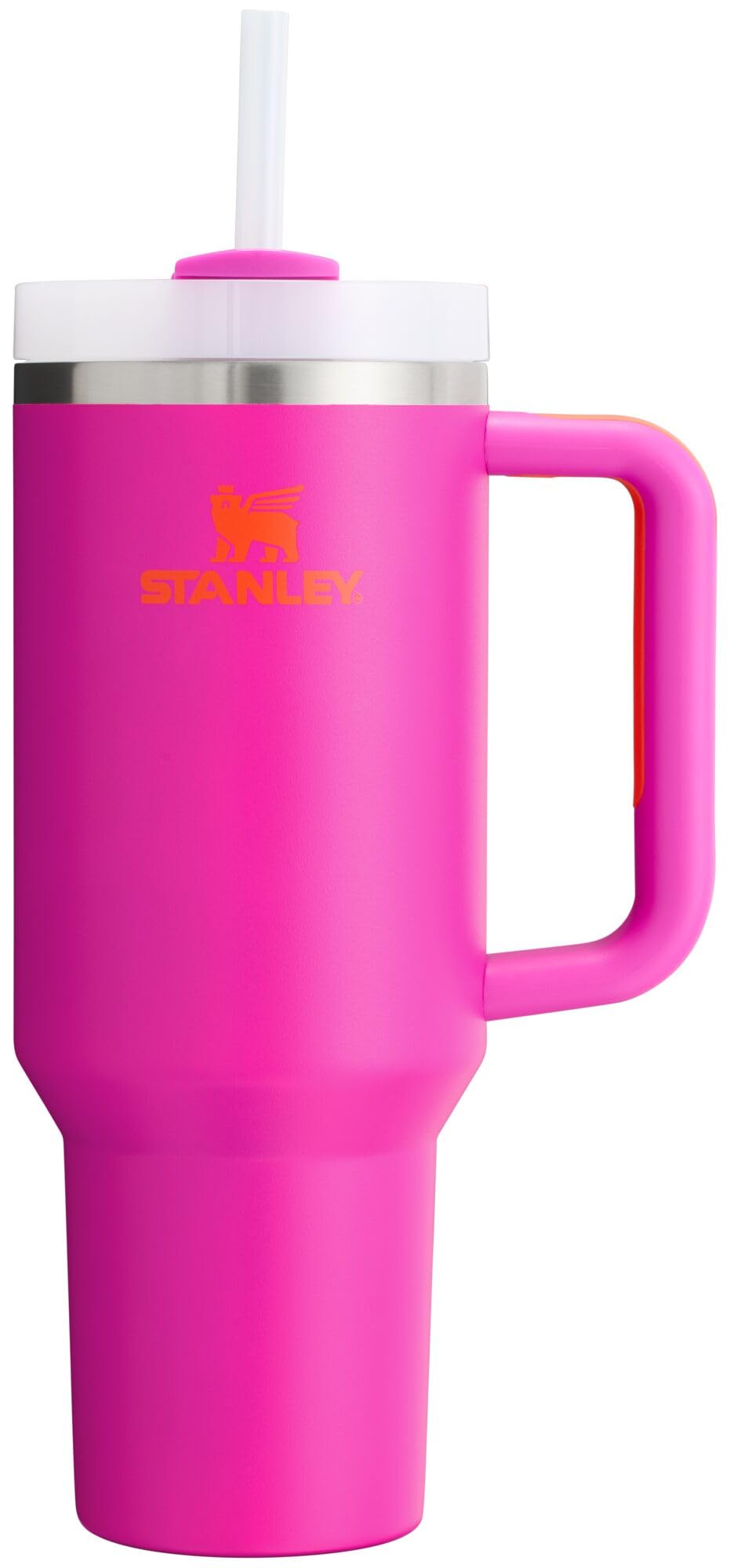Stanley Quencher H2.0 Tumbler with Handle and Straw 40 oz | Flowstate 3-Position Lid | Cup Holder Compatible for Travel | Insulated Stainless Steel Cup | BPA-Free | Vivid Violet