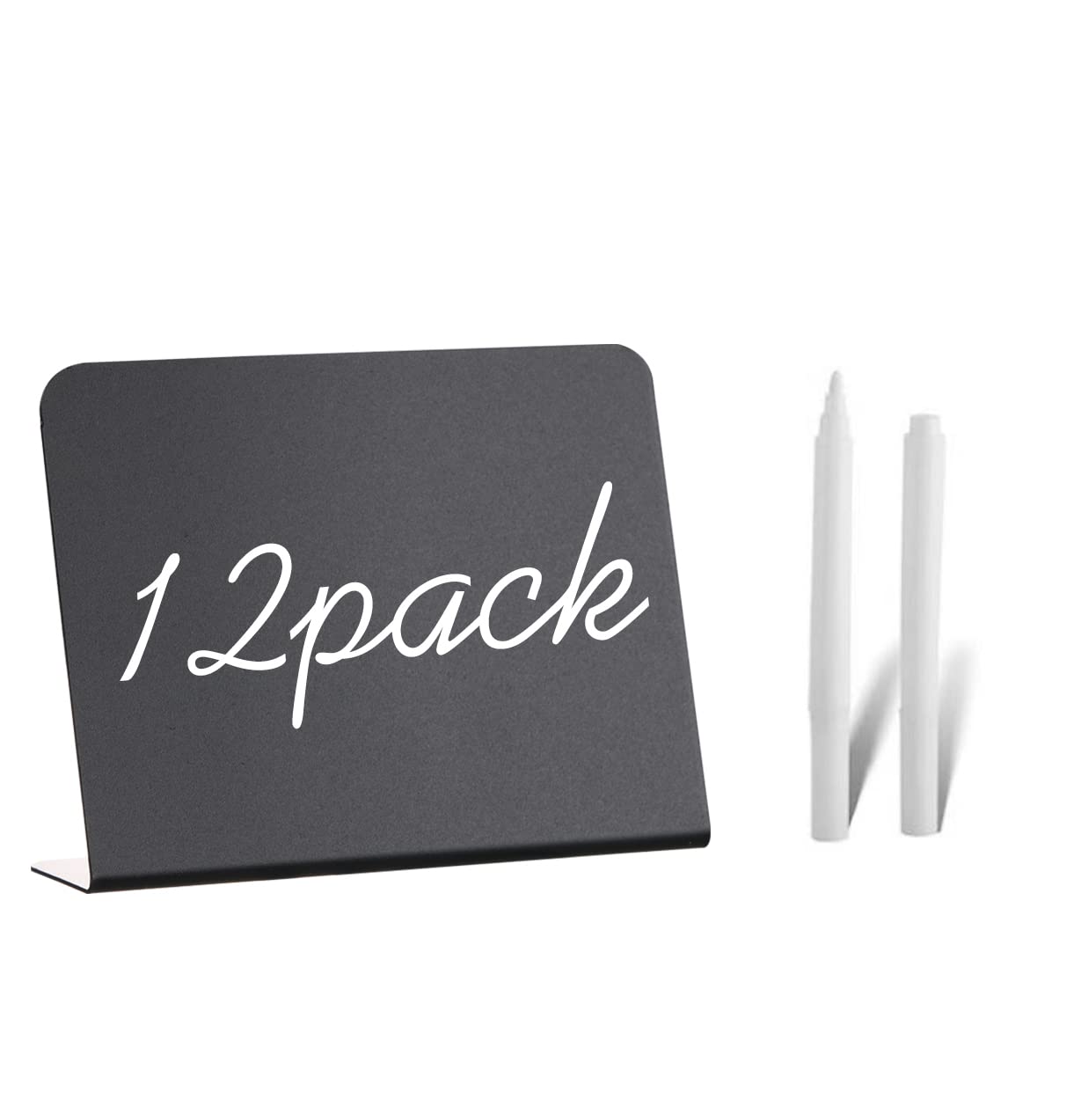 12 Pack 4"x3"Mini Chalkboard Signs for Chalk Sign for Food - Party - Buffet - Table Sign Chalkboard - Wedding - Bakery - Small Chalkboard Sign - Mini Chalkboard Signs