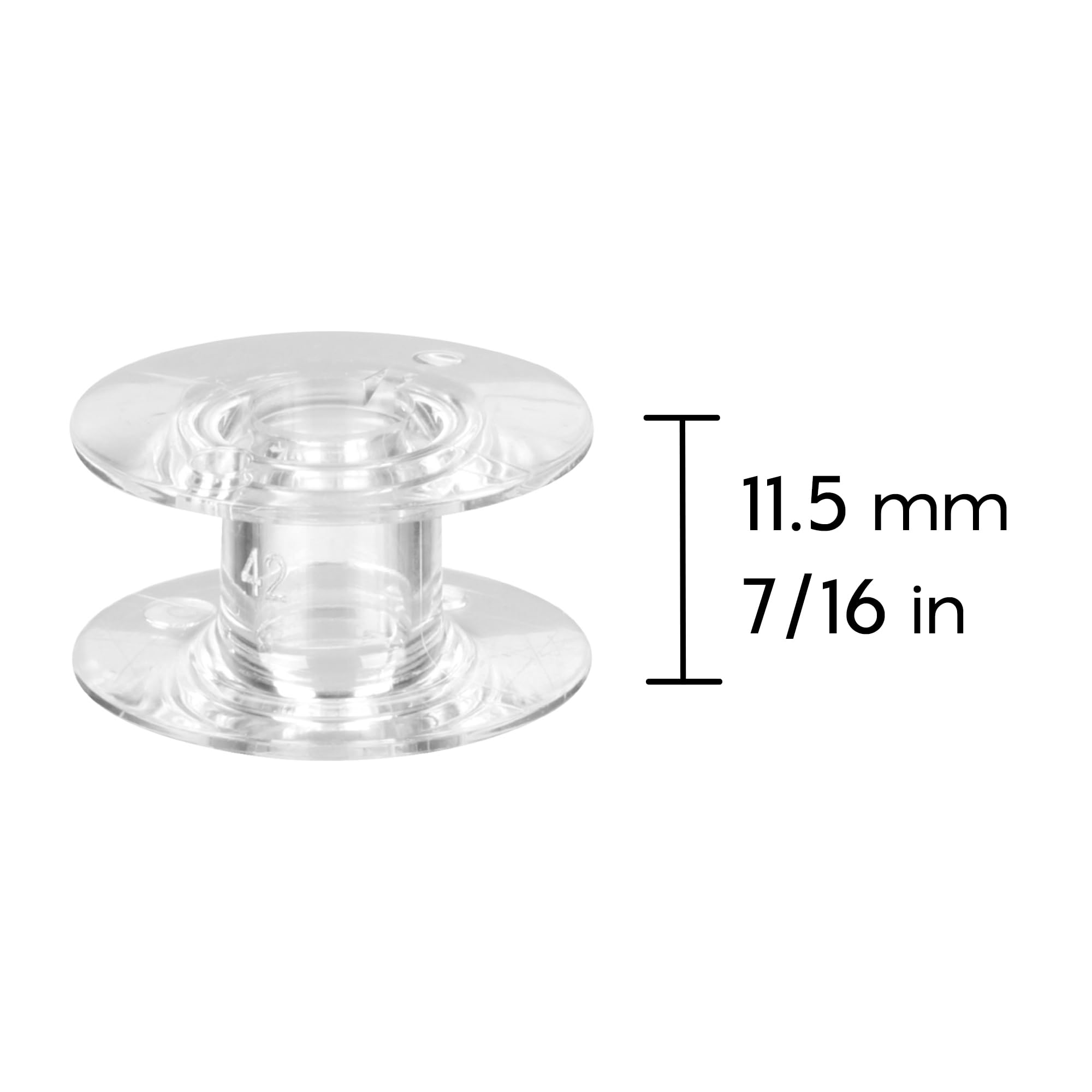 Brother Sewing and Embroidery Bobbins 10-Pack, SA156,Clear, 11.5 mm