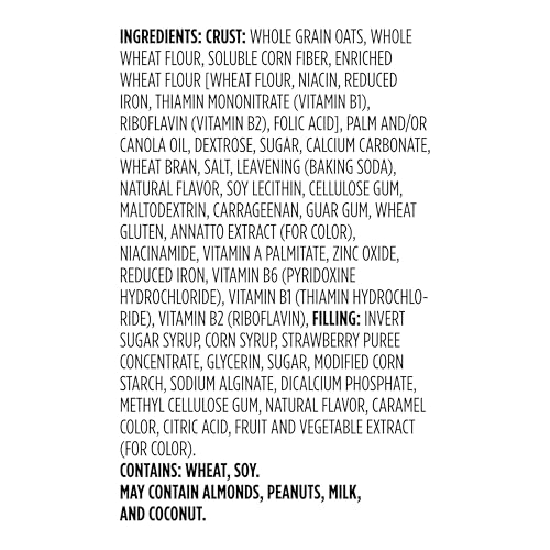 Amazon Grocery, Fruit & Grain Cereal Bars, Strawberry, 10.4 Oz, 8 Ct (Previously Happy Belly, Packaging May Vary)