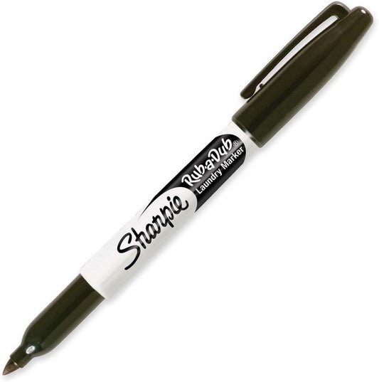 Sharpie Rub-A-Dub Permanent Laundry Marker Fine Black - Pack of 1