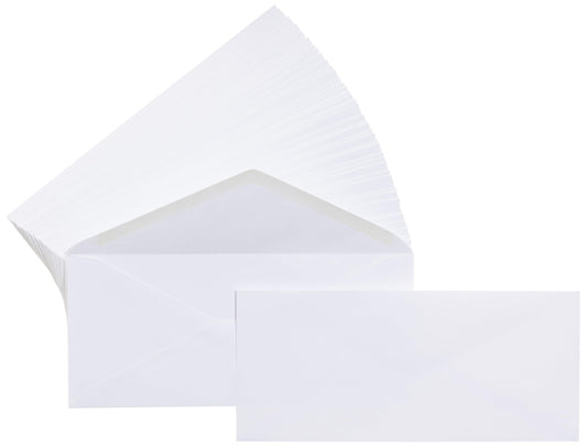 Amazon Basics #10 Business Letter Envelopes with Gummed Seal, 500-Pack, No Tint