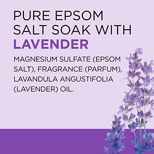 Dr Teal's Epsom Salt Magnesium Soak, Soothe & Sleep with Lavender, 3 lbs