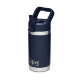 YETI Rambler Jr. 12 oz Kids Bottle, with Straw Cap, Navy