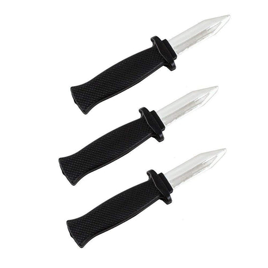 Wendy Mall 3 Pcs Retractable Knife Disappear Blade Trick Fake Dagger Joke Prank Props Halloween Gag Magic Toy