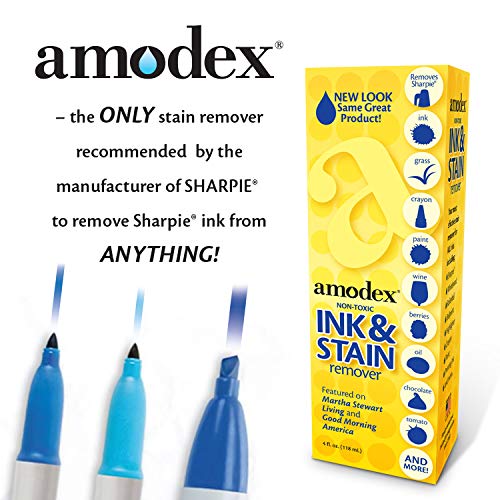 Amodex Products Inc 104 Liquid Ink & Stain Remover 4oz, Fresh and Clean