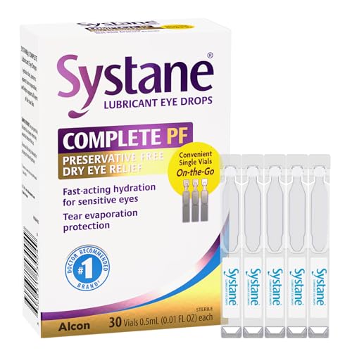 SYSTANE Complete Unit-Dose Preservative-Free Eye Drops 30ct Single-use vials for Dry Eye Relief