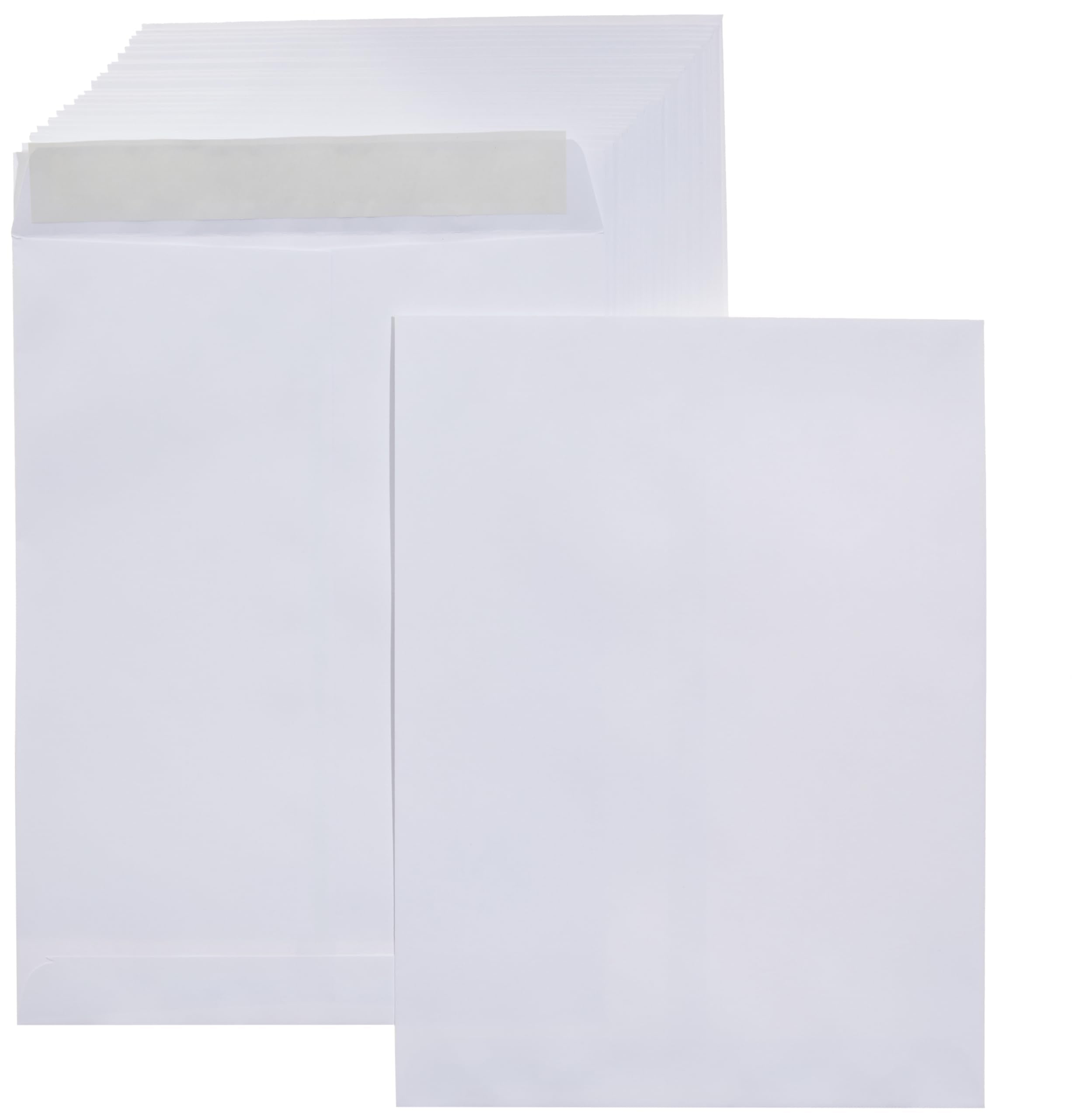 Amazon Basics Katalogversandtaschen, selbstklebend, 22,9 x 30,5 cm, 100 Stück, Weiß
