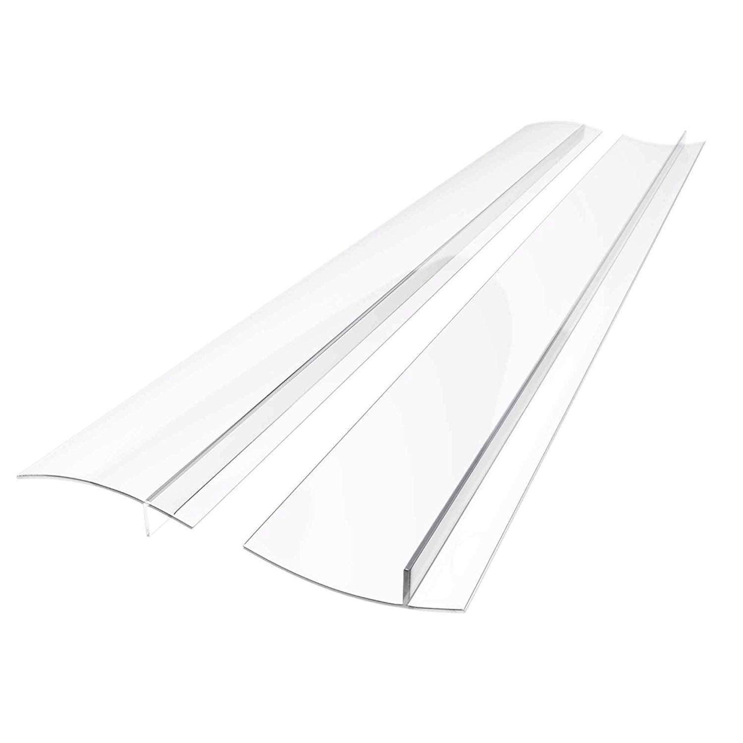 Lindas Essentials Silicone Stove Gap Covers (2 Pack), Heat Resistant Oven Gap Filler Seals Gaps Between Stovetop and Counter, Easy to Clean Stove Gap Guard (21 Inches, Black)