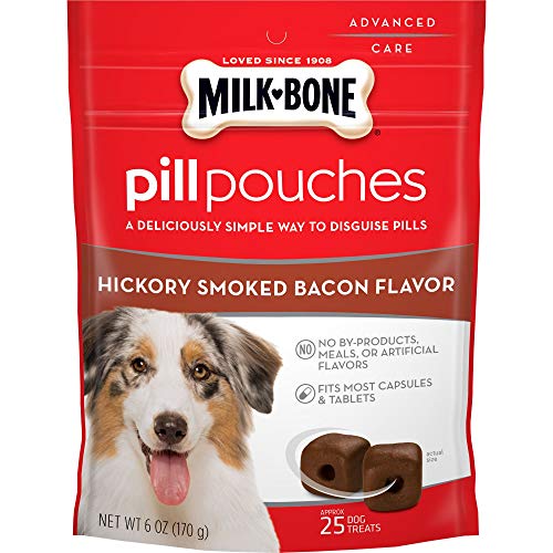 Milk-Bone Pill Pouches Dog Treats, Real Chicken Flavor, 6 Ounce (Pack of 5)