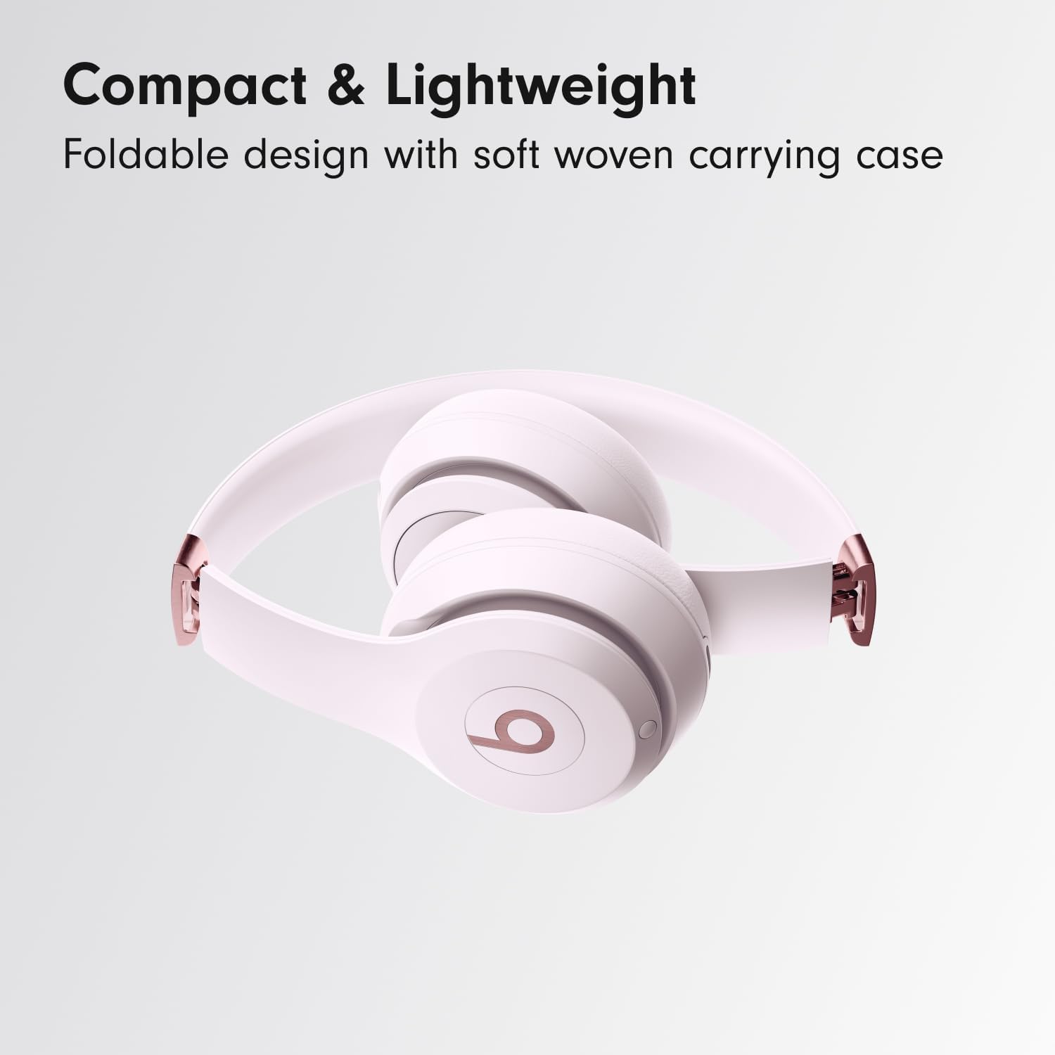 Beats Solo 4 - Wireless Bluetooth On-Ear Headphones, Cloud Pink (Renewed Premium)