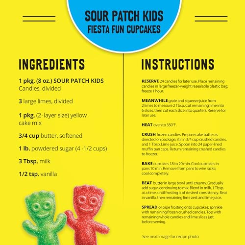 SOUR PATCH KIDS Soft & Chewy Candy, Bulk Candy, 24 - 2 oz Bags