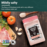 Soeos Himalayan Pink Salt, Fine Grain, 80oz (5 Pound), Non-GMO Himalayan Salt, Kosher Salt, Pink Himalayan Sea Salt Fine