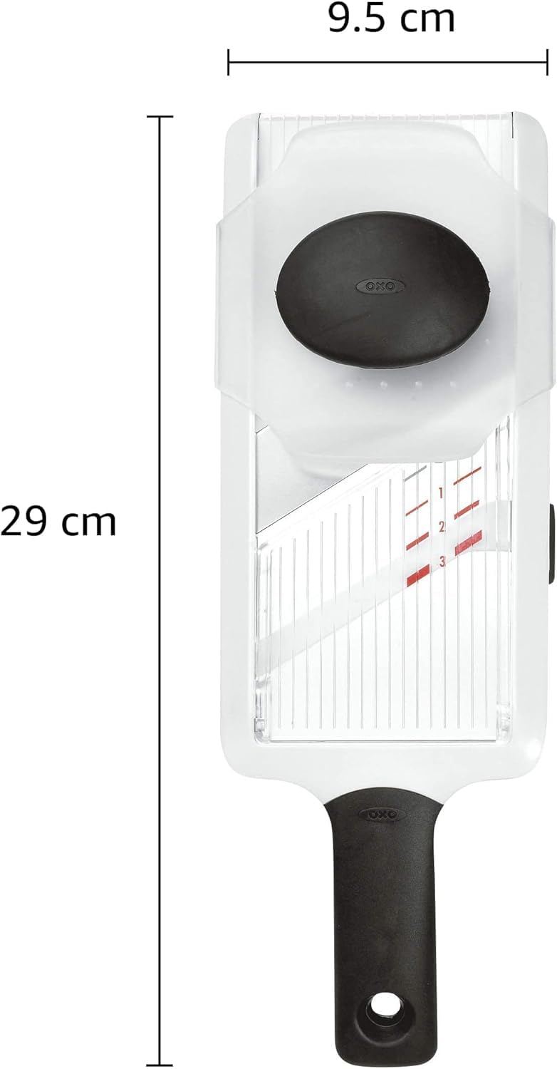 OXO Good Grips Handheld Mandoline Slicer for Kitchen, Adjustable Vegetable Slicer