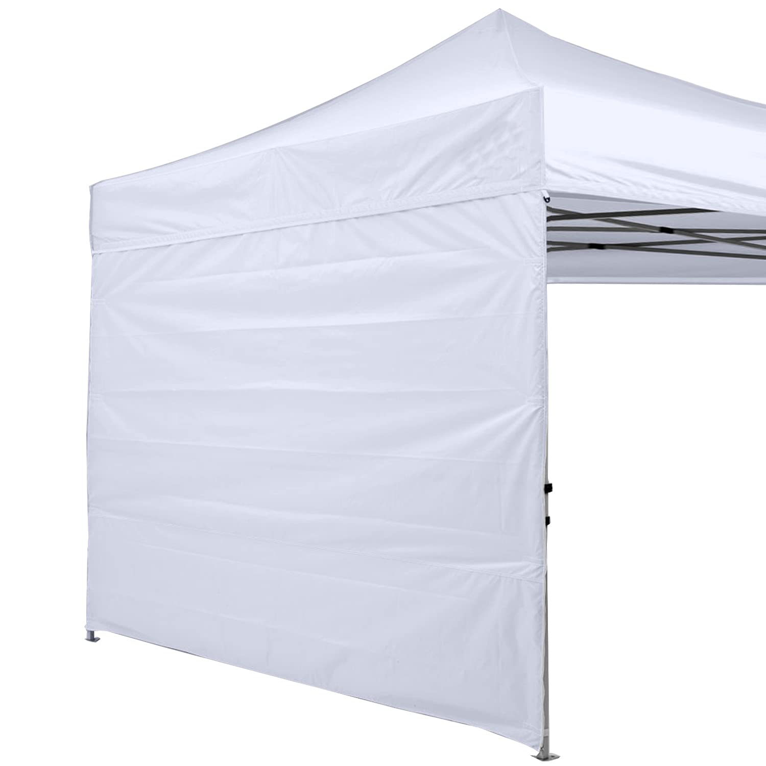 ABCCANOPY Instant Canopy SunWall 10x10 FT, 1 Pack Sidewall Only, No Frame and Top, White