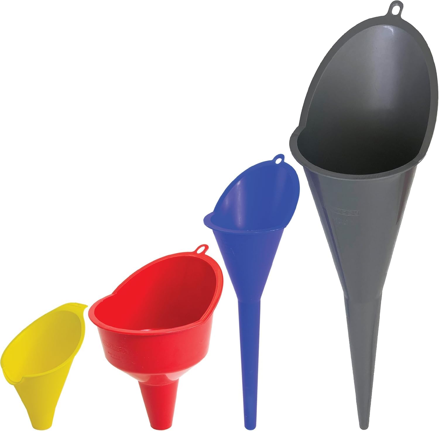 FloTool 10712MX4 Super Quad Funnel for Oil, Lubricant and Other Fluids, 4pk