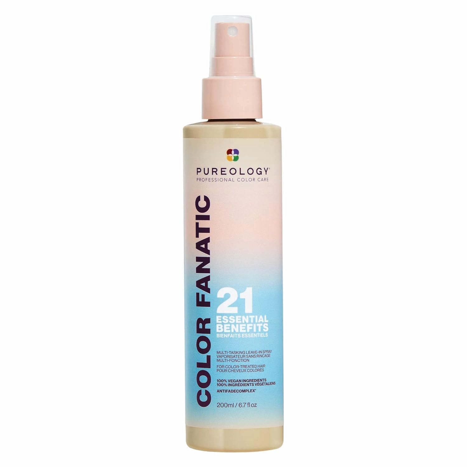 Pureology Color Fanatic Leave-in Conditioner Hair Treatment Detangler Spray | Protects Hair Color From Fading | Heat Protectant | Vegan | 1 Fl Oz