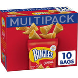 Bugles Crispy Corn Snacks Multipack, Original Flavor, Snack Bags, 10 ct