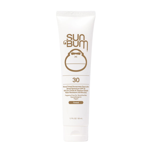 Sun Bum Mineral SPF 30 Tinted Face Sunscreen | Matte Primer| Broad Spectrum Moisturizing Sunblock with Vitamin E |Hawaii 104 Act Compliant (Octinoxate & Oxybenzone Free) | Travel Friendly 1.7 oz