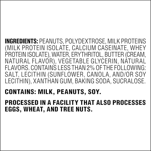 Atkins Peanut Butter Protein Cookie, Protein Dessert, Rich in Fiber, 3g Net Carb, 1g Sugar, Keto Friendly, 4 Count