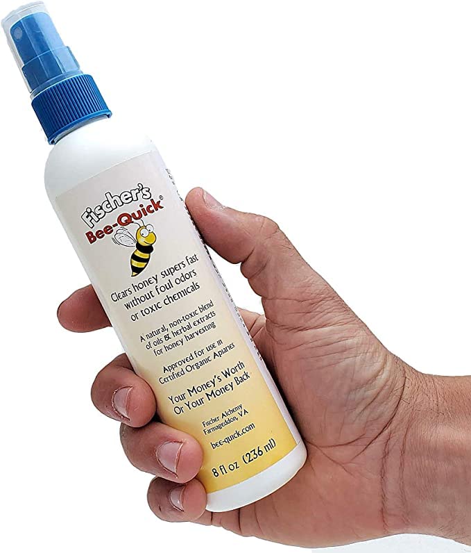 Bee-Quick® for Honey Harvesting - a Safe and Organic-Approved Beekeeper-Only Tool to Clear Honey Supers (8oz)