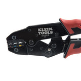 Klein Tools 3005CR Wire Crimper Tool, Ratcheting Insulated Terminal Crimper for 10 to 22 AWG Wire