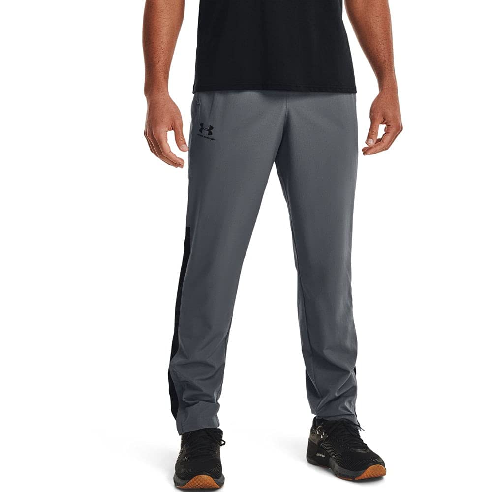 Under Armour Men's Woven Vital Workout Pants , Black (001)/Onyx White, Large