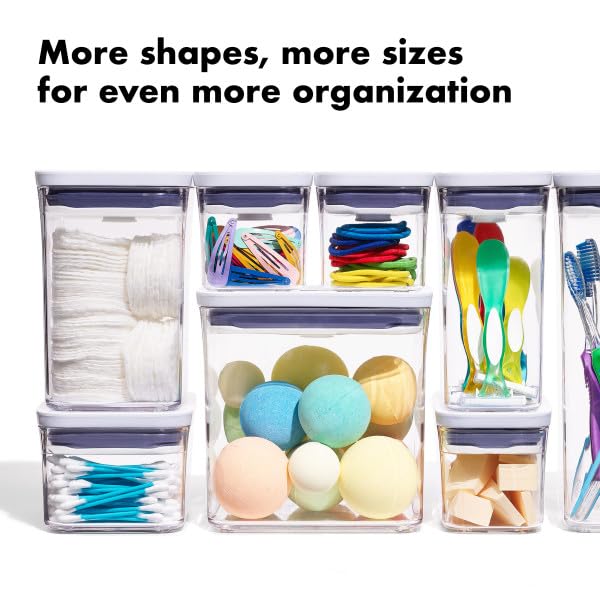 OXO Good Grips POP Container - Airtight Food Storage - Big Square Short 2.8 Qt Ideal for 5 lbs of sugar, cookies or crackers