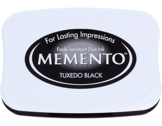 Tsukineko Memento Dye Ink Pad-Tuxedo, 7 x 2 cm (ME000900)