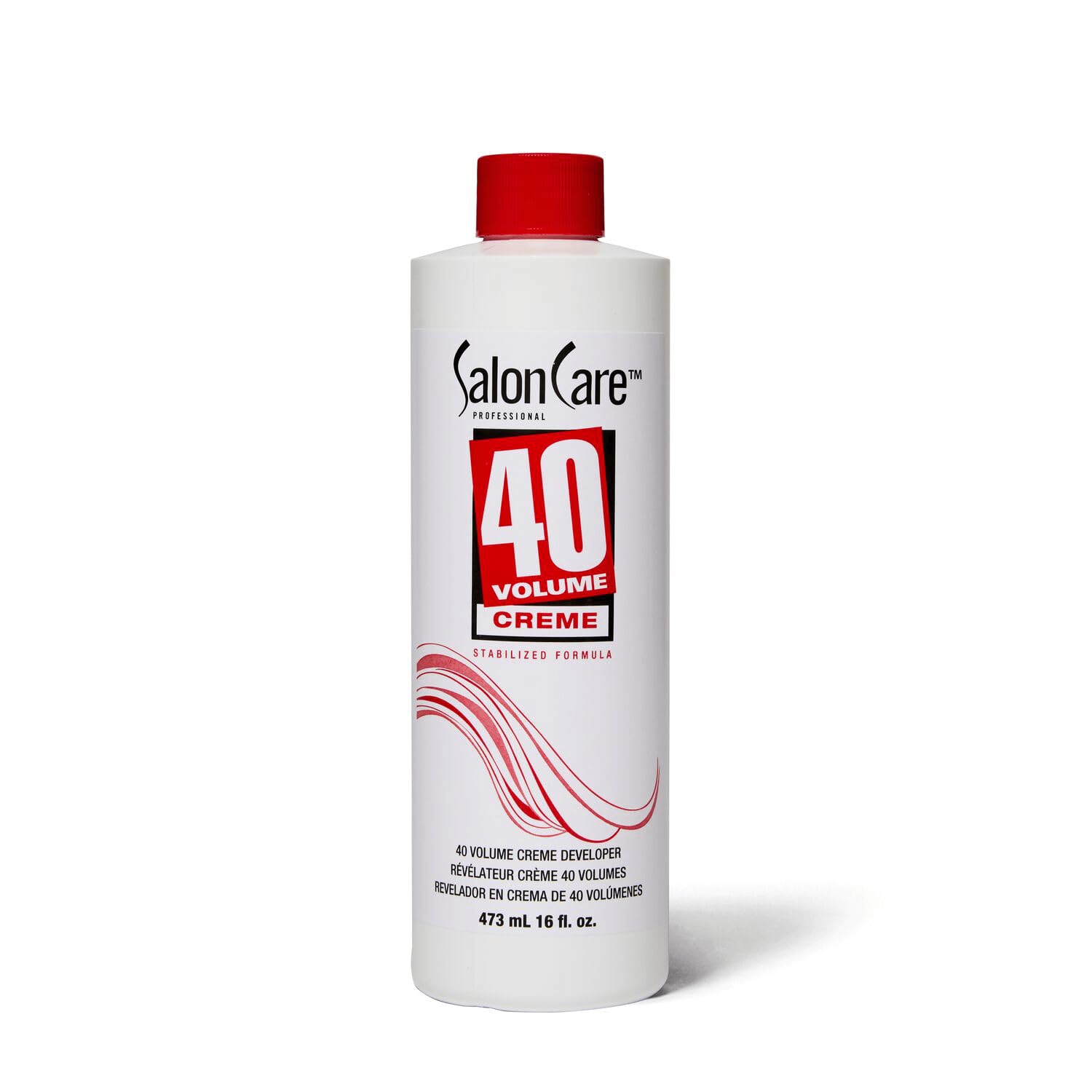 Salon Care 40 Volumen Creme-Entwickler, starke Lift-Formel, leicht zu handhabende Creme-Konsistenz, kann als Blondierverstärker verwendet werden, 473 ml