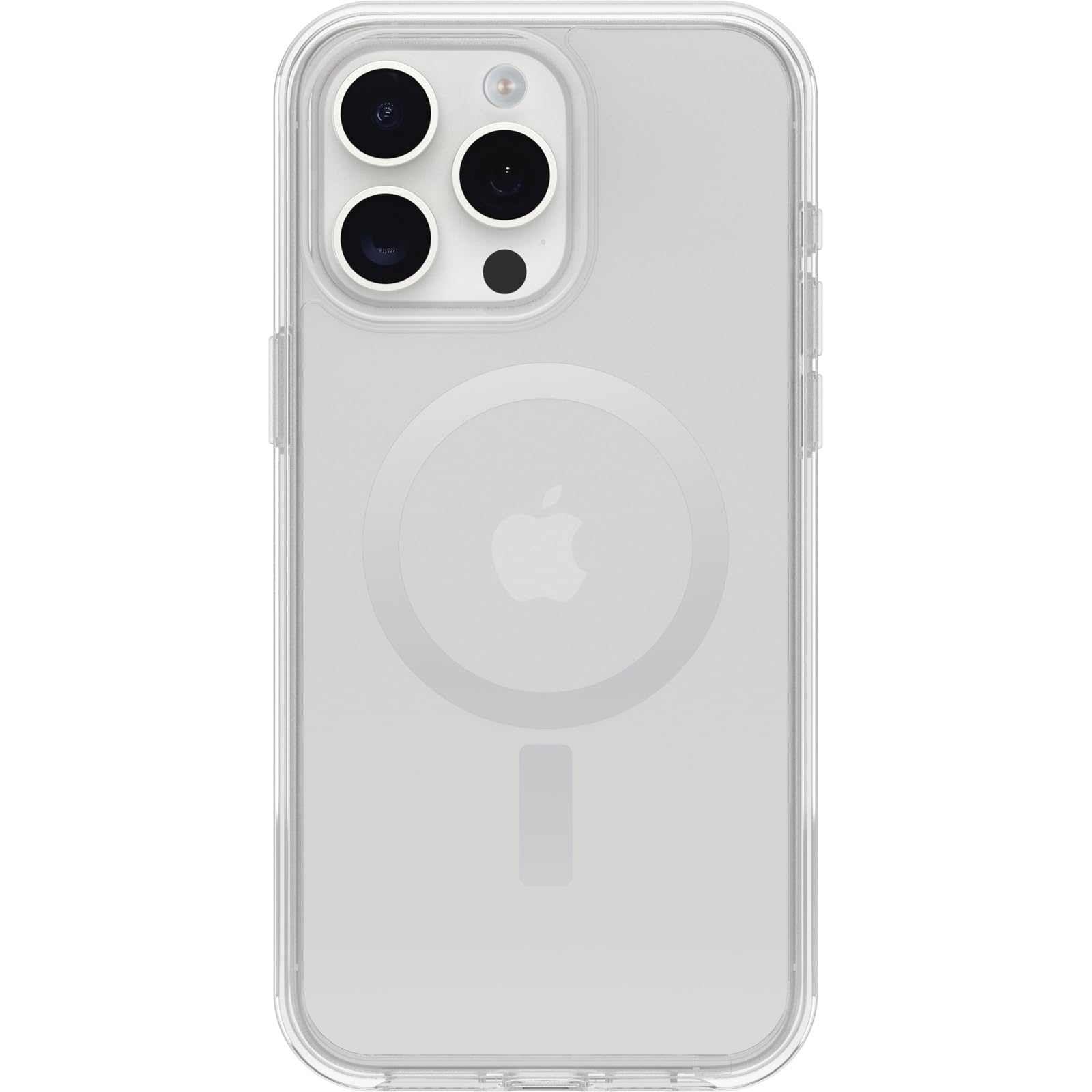 OtterBox iPhone 15 Pro MAX (Only) Symmetry Series Clear Case (Clear), Snaps to MagSafe, Ultra-Sleek, Raised Edges Protect Camera & Screen