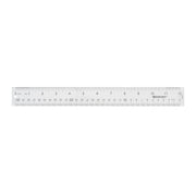 Westcott 10562 Acrylic Clear Ruler, 12 In