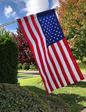 Freefy American Flag 2.5x4 Ft Pole Sleeve Banner Style-Embroidered Stars,Sewn Stripes,UV Protected,heavy duty Durable Nylon USA US Outdoor Indoor Flags (Pole NOT Included)