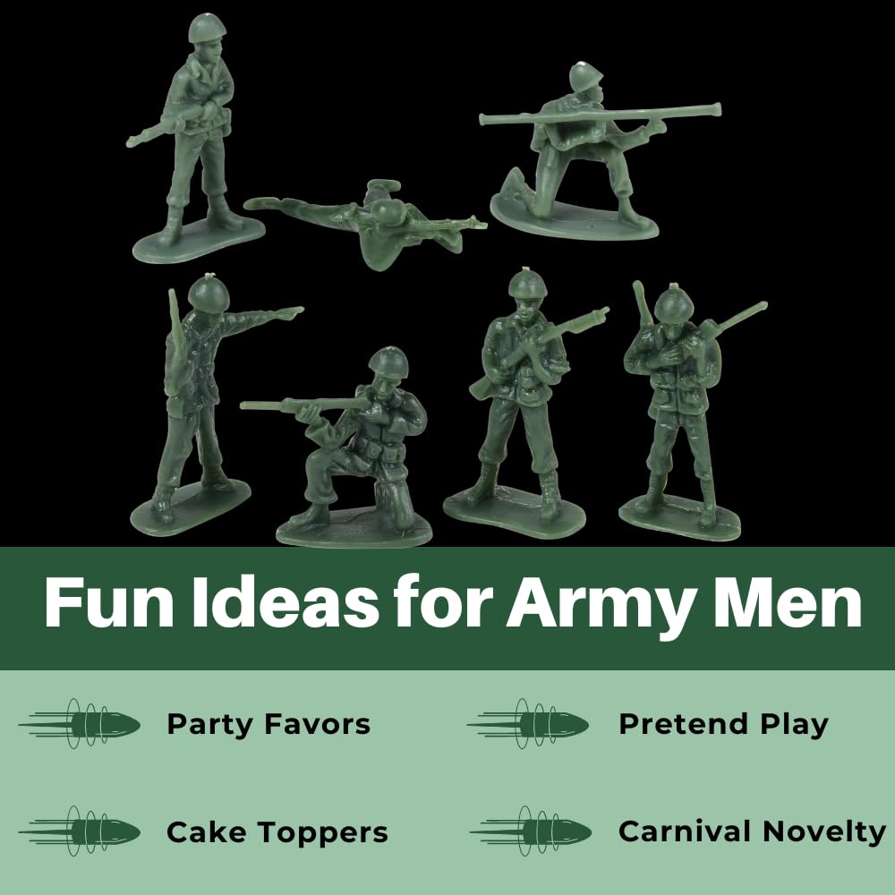 U. S. Toy Green Army Men Toy Soldiers Set, Classic Military Action Figures for Kids, Imaginative Play, Party Favors, and Collectibles – 36 Piece, Toddler Toys for 3 Years & Up