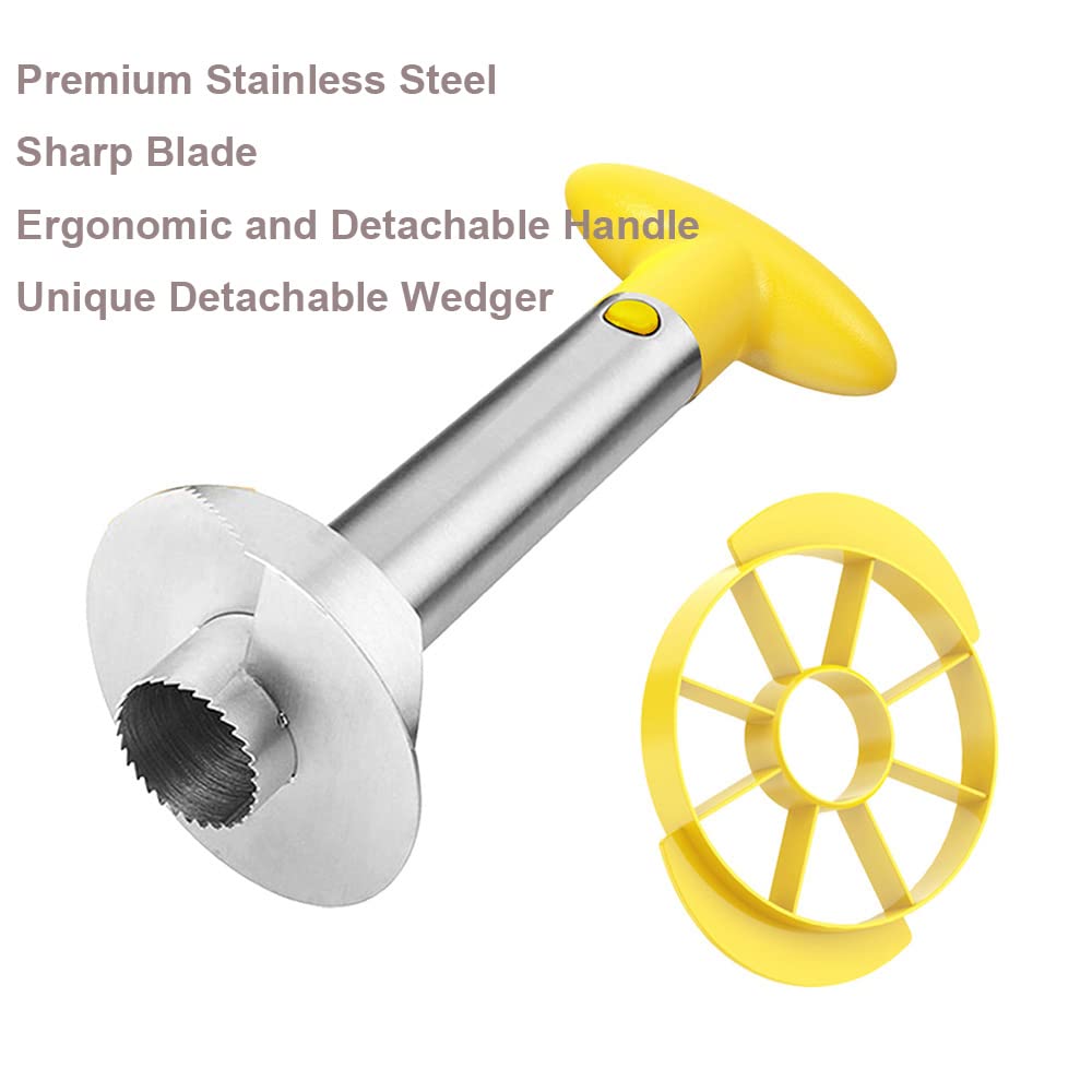 SameTech Easy Kitchen Tool Stainless Steel Fruit Pineapple Peeler Corer Slicer Cutter