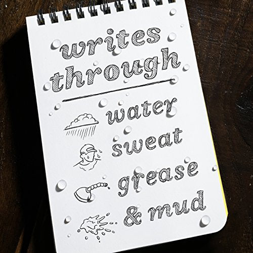 Rite in the Rain Weatherproof Olive Drab and Flat Dark Earth Mini Bolt-Action Pens - Black Ink, 2 Pack (No. TAC20)