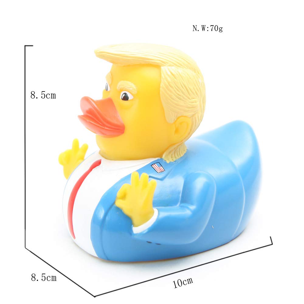 Baby Bath Toys Trump Rubber Squeak Bath Duck Baby Bath Duckies - for Kids Gift Birthdays Baby Showers Bath Time