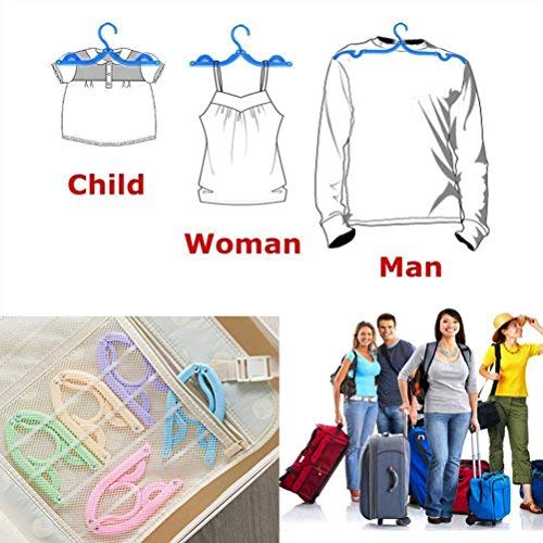 10 Pcs Travel Hangers Cruise Ship Essentials Accessories Portable Folding Clothes Hanger Foldable Drying Rack