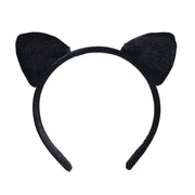 Spenlly Women Girls Cute Leopard Cat Ears Hairband Headwear for Cosplay, Halloween, and Daily Wear