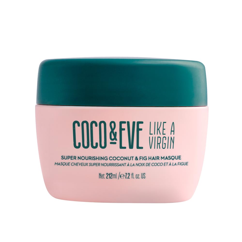Coco & Eve Like a Virgin Haarmaske - Kokosnuss & Feige Haarmaske für trockenes, strapaziertes Haar mit Sheabutter & Arganöl zur Haarregeneration & Hydratation | Tiefenwirksame Conditioner Haarmaske (212 ml)