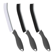 TQRR 3 Pcs Water Bottle Cleaner Brush, Tube Cleaner Brush, Small Cleaning Brushes for Tight Spaces, Gap Cleaning Brushes for Cup, keyboards, Dishes, Wine Bottle, Kitchen sinks,Toilet(Grey Handles) (3)