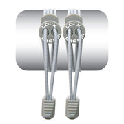 LOCK LACES (Elastic Shoelace and Fastening System) (Grey)