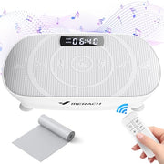 MERACH Vibration Plate Exercise Machine, Whole Body Workout Equipment for Women, Bluetooth and Silicone Pedal, Vibration Plate for Lymphatic Drainage, Vibrate Fitness Platform for Weight Loss (Grey)