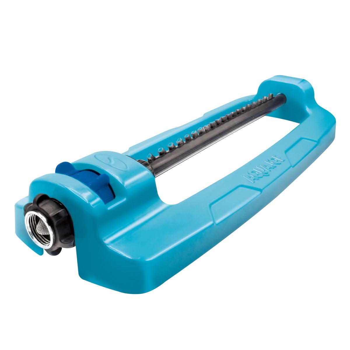 Aqua Joe SJI-OMS16 Indestructible Oscillating Sprinkler with Adjustable Spray and Metal Base, 3600 Sq. Ft. Coverage Max, 70-Foot Spray Distance Max, and 37.8-Foot Spray Width Max