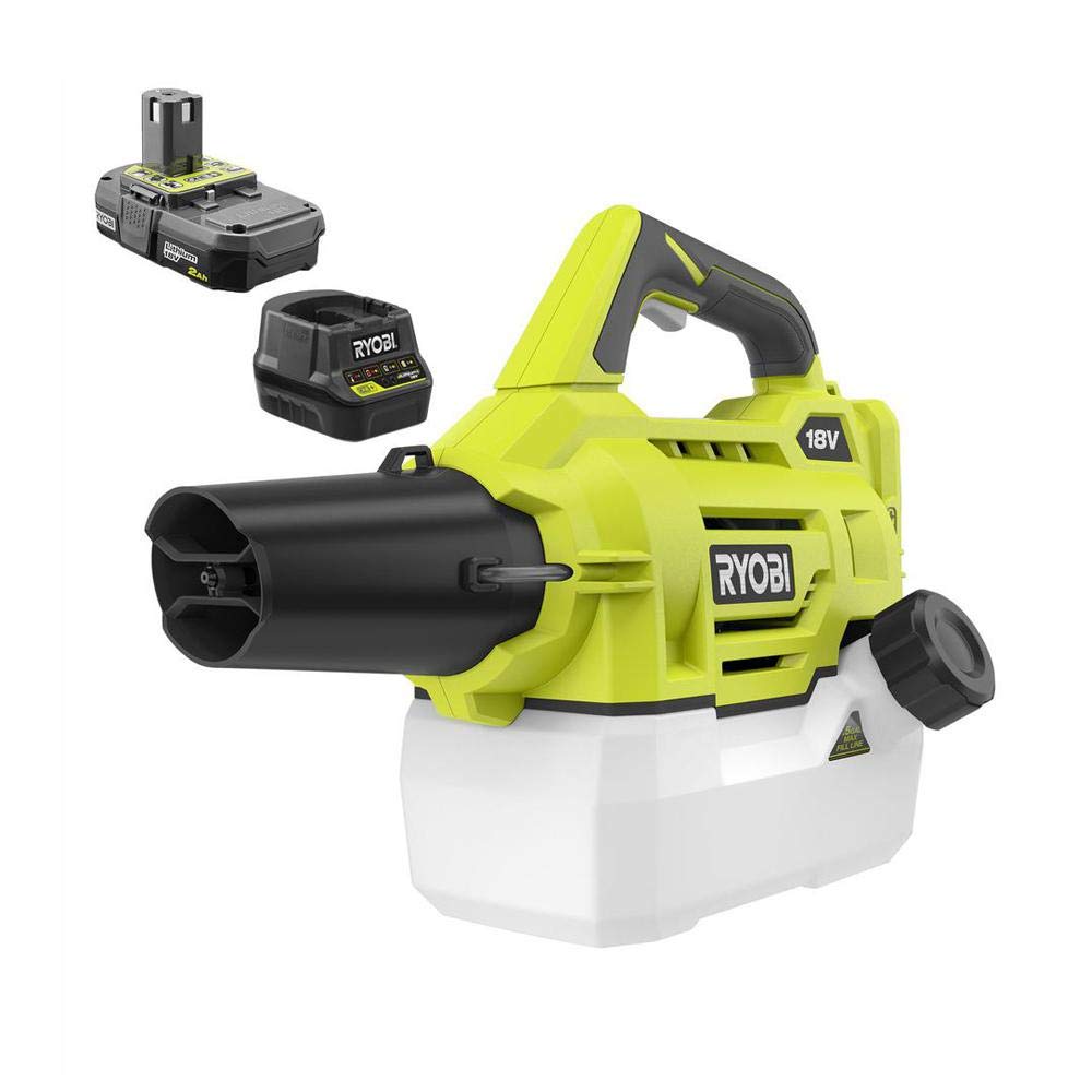 RYOBI ONE+ 18-Volt Lithium-Ion Cordless Mister with 2.0 Ah Battery and Charger Included Green