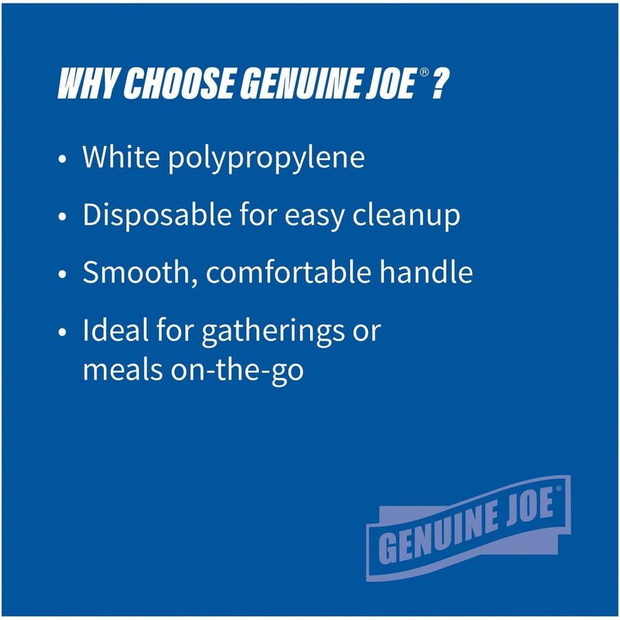 GJO20007 - Genuine Joe Individually Wrapped Spoon