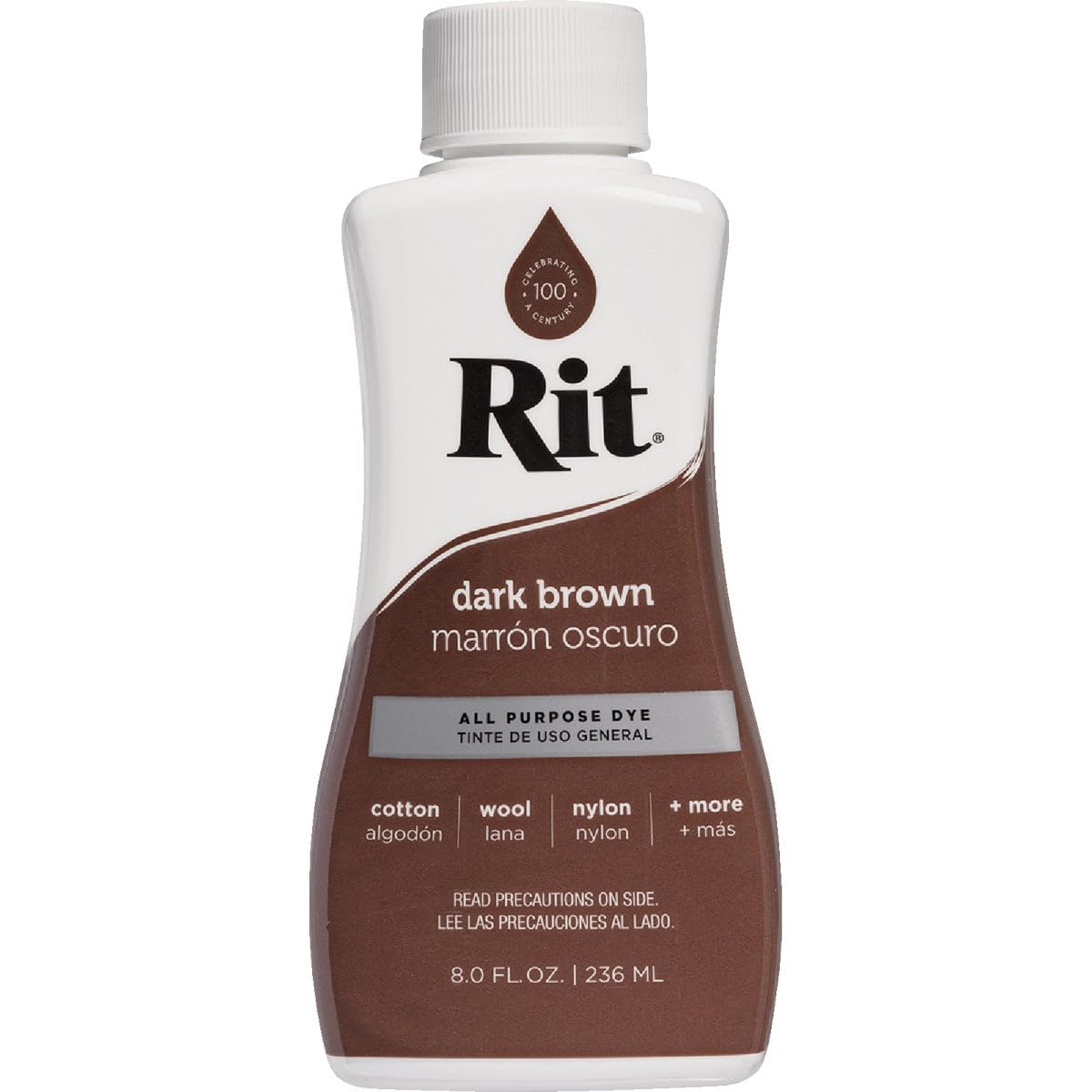 Rit Dark Brown Liquid Dye, 8 Fluid Ounce