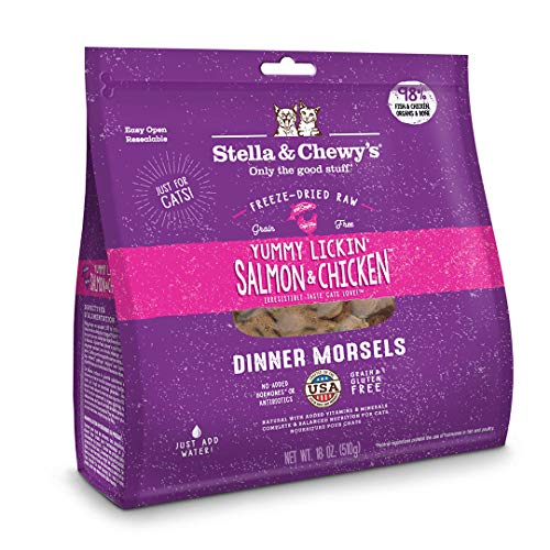 Stella & Chewy's Freeze-Dried Raw Duck Duck Goose Dinner Morsels Cat Food, 18 oz. Bag (CAT-FDD-18)