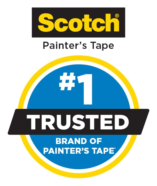 Scotch General Purpose Masking Tape, 1.88 in x 60.1 yd, Beige, Sticks for Up to 5 Days, Removes Easily Without Leaving Sticky Residue, Easy-to-Tear Masking Tape (2050-48MP)