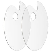Tamaki Acrylic Paint Palette Paint Pallet Clear Paint Tray Palette, Easy Clean Non-Stick Artist Pallet for Oil Watercolor Craft DIY Art Painting Palette, 2 PCS